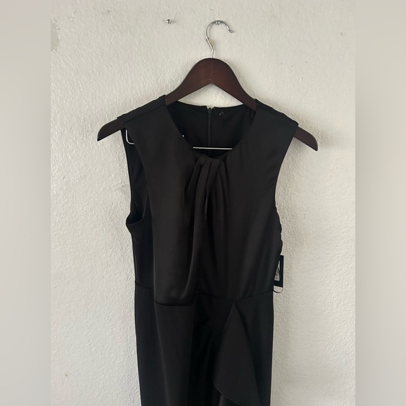 NWT DKNY Women's Twist-Front Cascade Ruffle Column Gown Formal Event Classic Sz6 - Picture 9 of 16